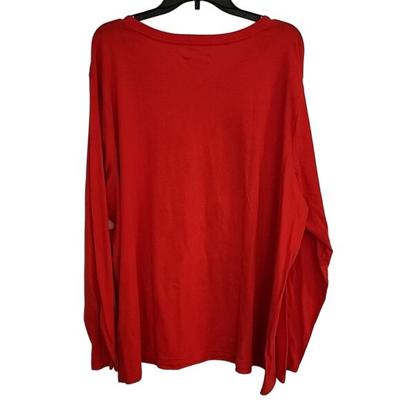 Jammies for Families 3X HOHOHO Red Top, NWT - Picture 6 of 6